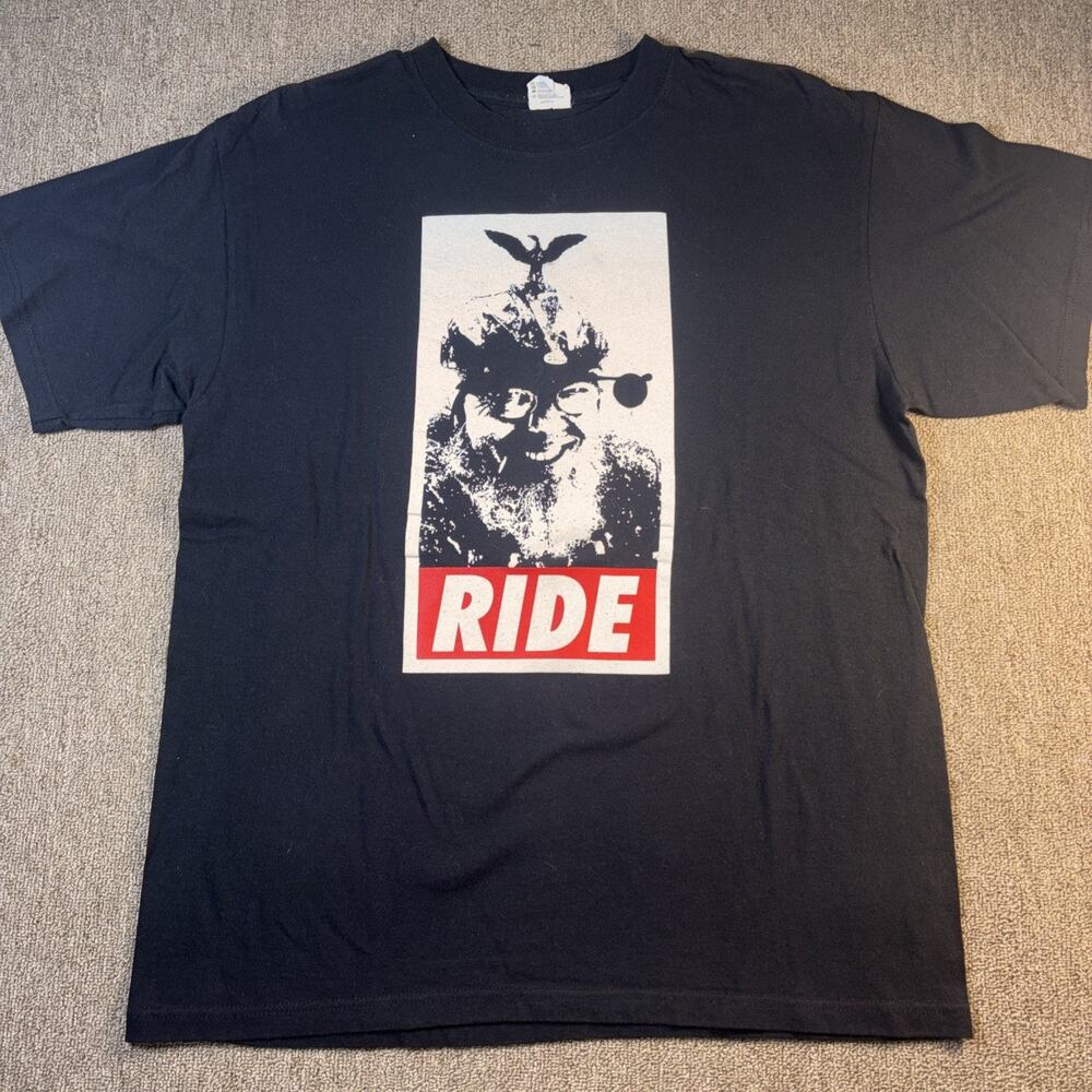 2000 RIDE Band T-shirt Large Black Clean Alternative